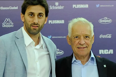 Milito y Blanco, en otra época. Ahora van enfrentados.