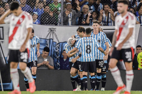 Racing fue muy superior en el primer tiempo