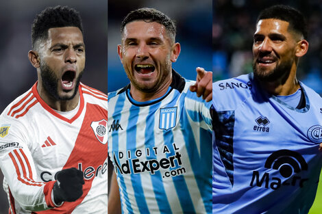 Borja (Copa de la Liga), Maravilla (Sudamericana) y Jara (Liga), tres que lideraron tablas en el año.