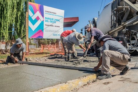 Distrito La Ribera: Lanús Gobierno avanza con las obras en el Parque Lineal del Oeste