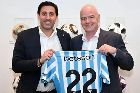 Milito e Infantino, sonrientes