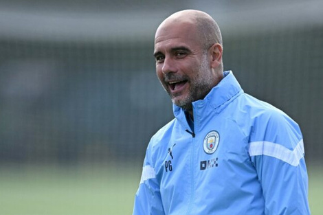 Pep Guardiola, DT del Manchester City que viene flojo en esta Premier League.