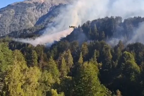 El área afectada, ubicada a 65 kilómetros de San Carlos de Bariloche