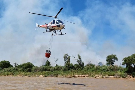 Ya hace cinco días que se combate en la zona con incendios (Fuente: Gentileza)