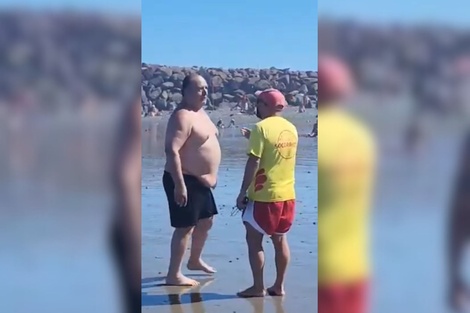 Insólita pelea en una playa de Chubut