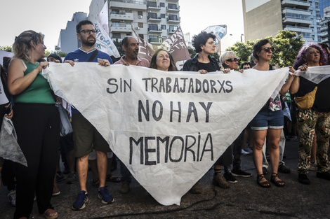 Una de las manifestaciones tras los despidos. 