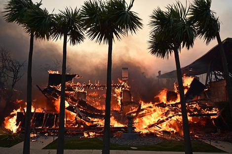 Las llamas destruyeron más de mil edificios en Pacific Palisade, California