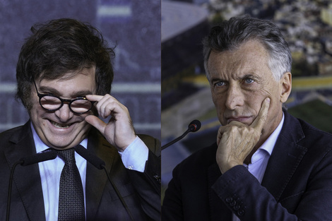 Javier Milei y Mauricio Macri en medio de un coqueteo que puede definir el futuro electoral en Buenos Aires. 