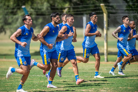 El plantel de Central entrena en Ezeiza. (Fuente: Gentileza)