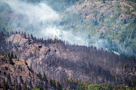 En la Patagonia se conforman con que el fuego no avance más.