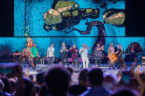 Los Copla con Peteco Carabajal, Raly Barrionuevo, Néstor Garnica, Horacio Banegas y Orellana Luca. (Fuente: Gentileza)