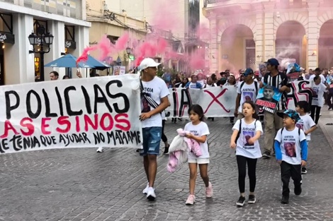 Pedido de Justicia en el centro de la ciudad de Salta