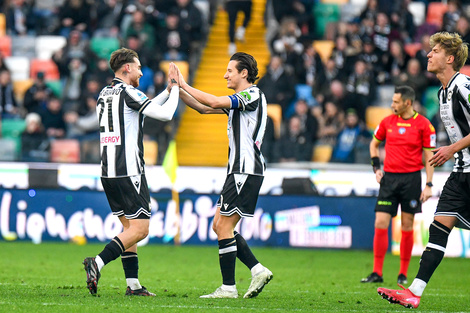 Udinese festejó ante Venezia