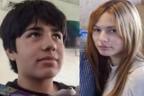 Josué Salvatierra, de 14 años, y Paloma Gallardo, de 16. (Fuente: NA)