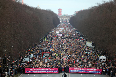 Los manifestantes destacaron la importancia de luchar contra los discursos de odio