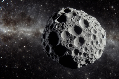 Imagen ilustrativa de un asteroide.