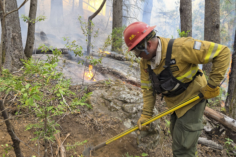 En Neuquén no logran apagar el fuego.