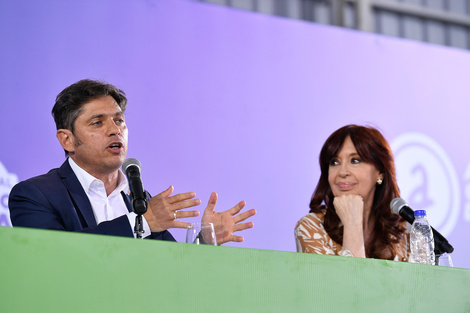 Axel Kicillof y Cristina Fernández de Kirchner. 