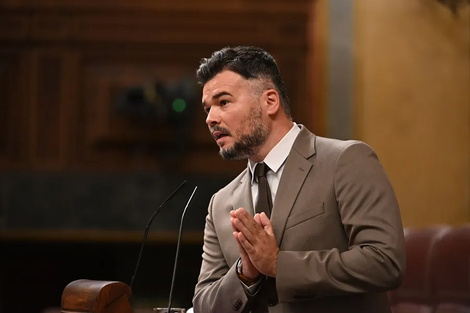 Gabriel Rufián, diputado de ERC. 