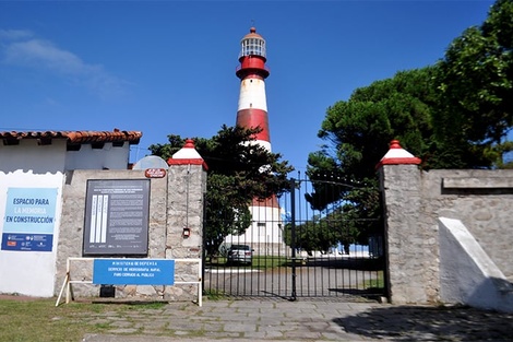 El Faro de la Memoria, en Mar del Plata, el sitio censurado ayer.