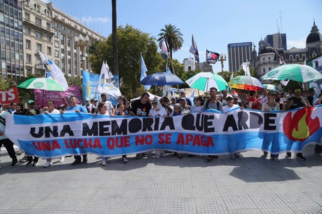 "Una memoria que arde", el lema de la marcha.