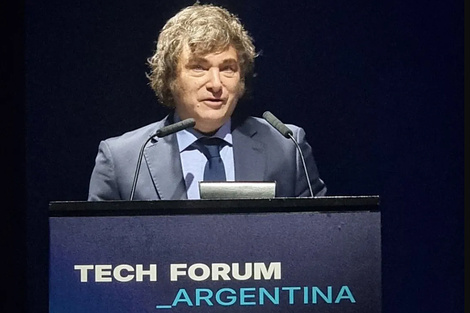 Javier Milei en Tech Forum en octubre de 2024.