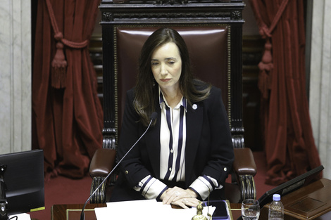 Victoria Villarruel recibió en su despacho a los senadores amigos. 