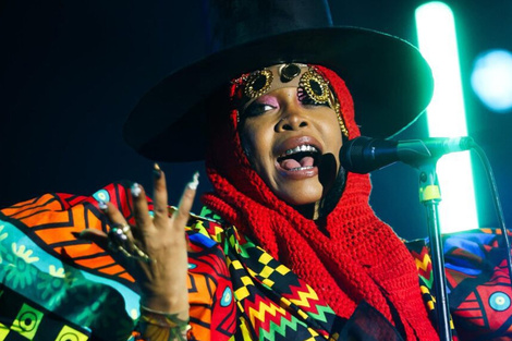 La cantante afroestadounidense Erykah Badu en el concierto Afropunk, en Salvador de Bahia, en noviembre del año pasado.