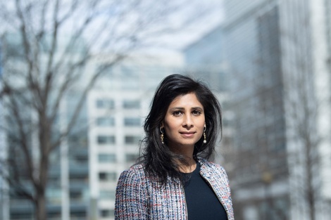 La subdirectora del Fondo Monetario Internacional (FMI), Gita Gopinath. 