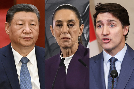 Los presidentes Xi Jinping, Claudia Sheinbaum y Justin Trudeau se plantan frente a EE.UU.