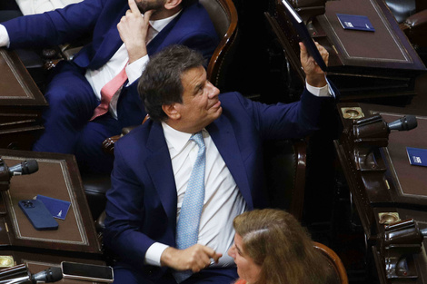 El diputado radical durante la apertura de sesiones ordinarias del Congreso. 