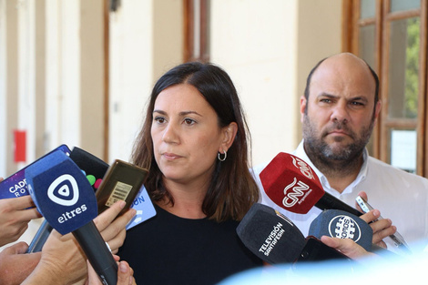 Orciani,  funcionaria de Seguridad. (Fuente: Prensa Gobernación Santa Fe)