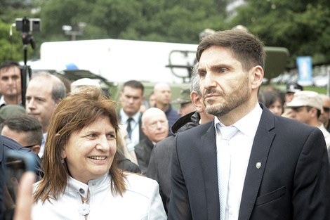 Pullaro y Bullrich en uno de sus tantos encuentros por la seguridad. 