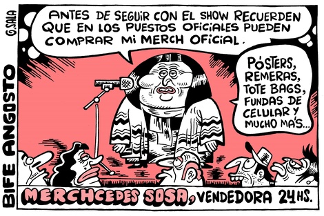 Merchcedes Sosa, vendedora 24 hs