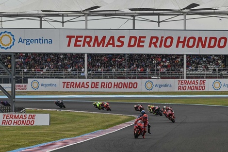 Marc Márquez al frente del pelotón en la Sprint Race del sábado