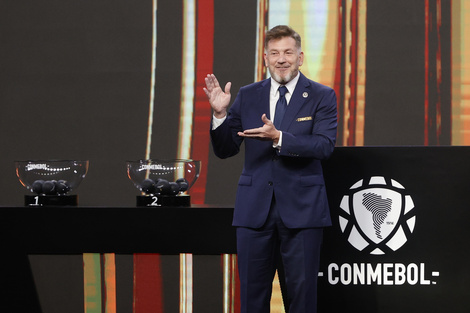 Alejandro Domínguez durante el sorteo de las Copas internacionales