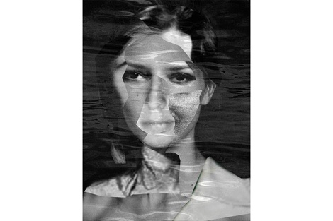 Collage digital con rostros de mujeres desaparecidas. Andrea Enzetti. 