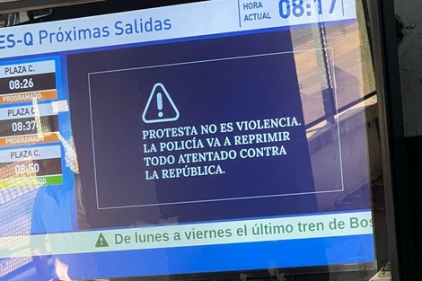 Marcha de los jubilados: el Gobierno amenaza a los ciudadanos en las estaciones de trenes para disminuir la presencia