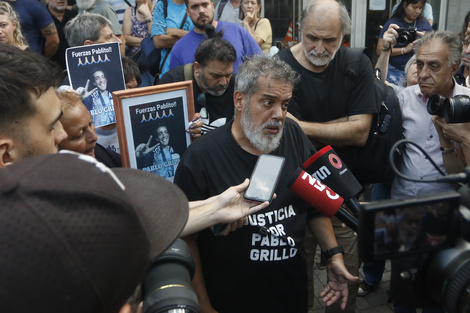 Fabián Grillo, padre del joven atacado en la marcha del 12 de marzo. 