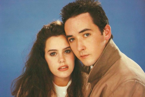 Con John Cusack, en una foto promocional de Digan lo que quieran