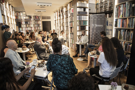 Christian Rainone, flamante presidente de la Fundación El Libro, en la presentación