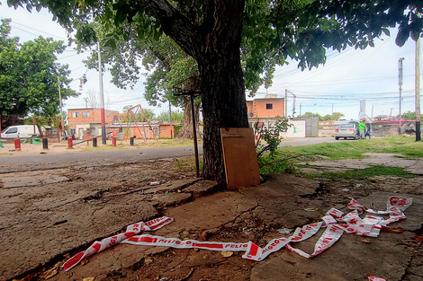 Asesinato en un parque de Rosario.