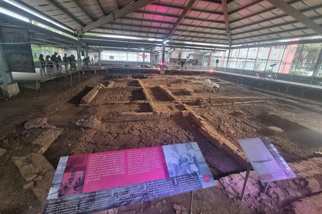 El museo con los cimientos de lo que quedó de la Mansión Seré, en Morón.