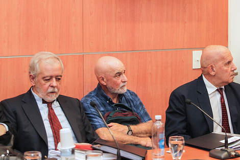 El espía Balbuena durante el juicio.