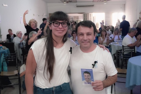 Los candiatos a concejales Constanza Estepa y Joel Natali. (Fuente: Gentileza)