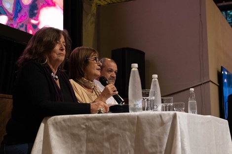 Redondo, Alesso y Lucero en el charla (Fuente: Gentileza)