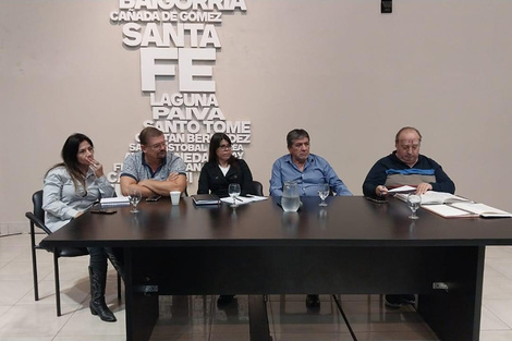 El plenario de Secretarios y Secretarias Generales avaló la medida de fuerza. (Fuente: Gentileza)