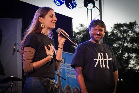 El dirigente visitó Rosario para apoyar a  Gonzalez de Patria Grande. (Fuente: Gentileza)
