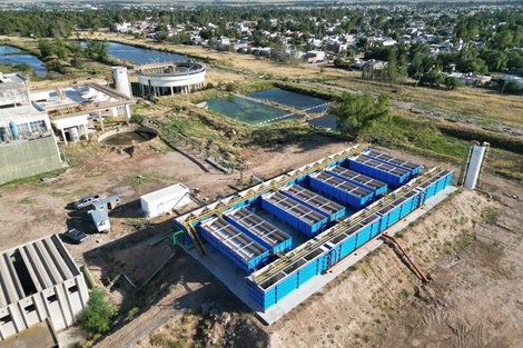 La nueva planta, una obra clave para el sur provincial. 