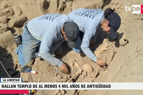 Descubren un templo de 4.000 años de antigüedad en el norte de Perú 